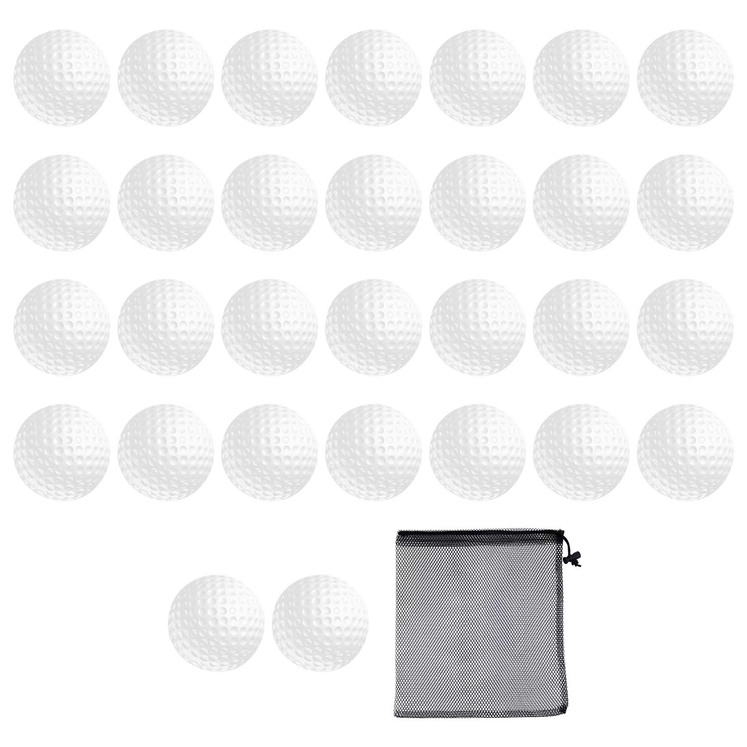 Foam Golf Practice Balls 40 Pack Realistic Feel Limited Flight Training Balls for Golfers Indoor or Outdoor