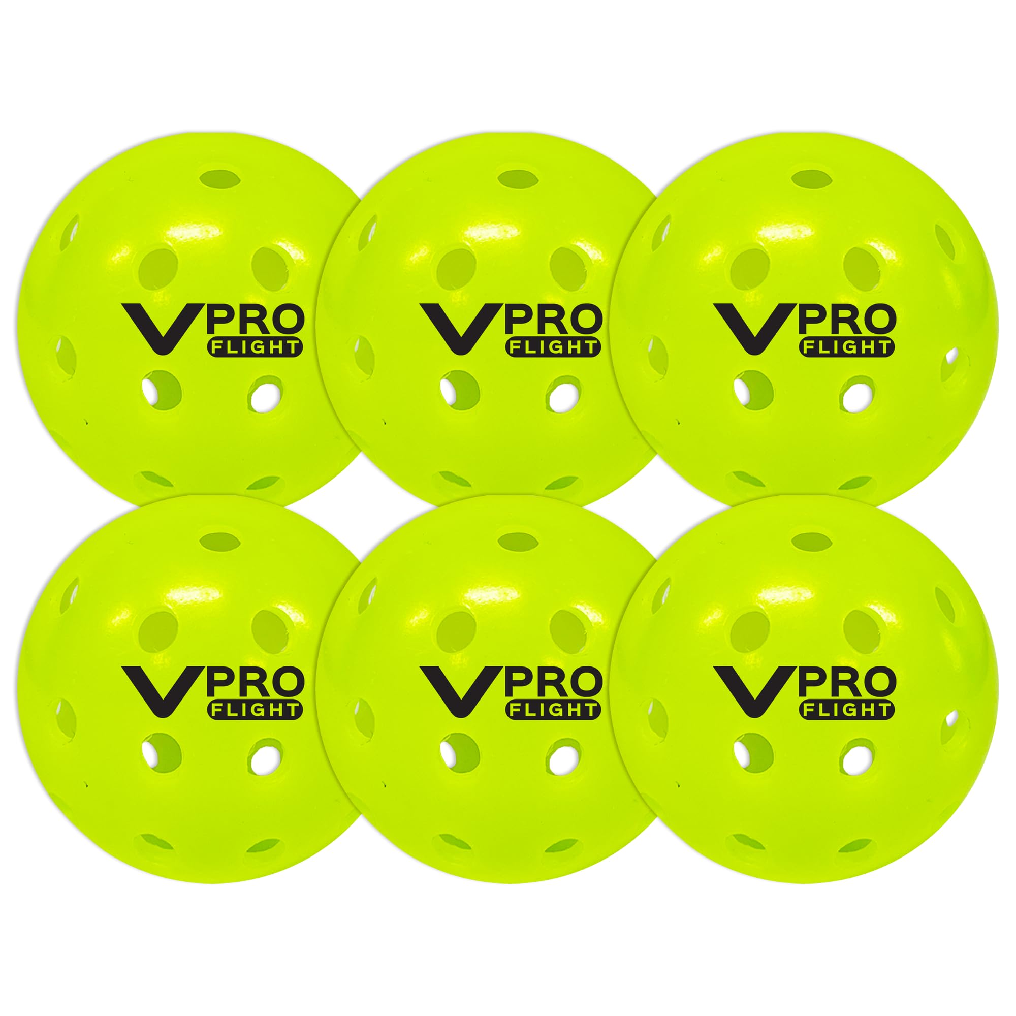 Official Vulcan VPRO Flight Pickleball Ball for Outdoor Play and PPA Tour Players & Enthusiasts | Hi-Vis Yellow
| Vulca