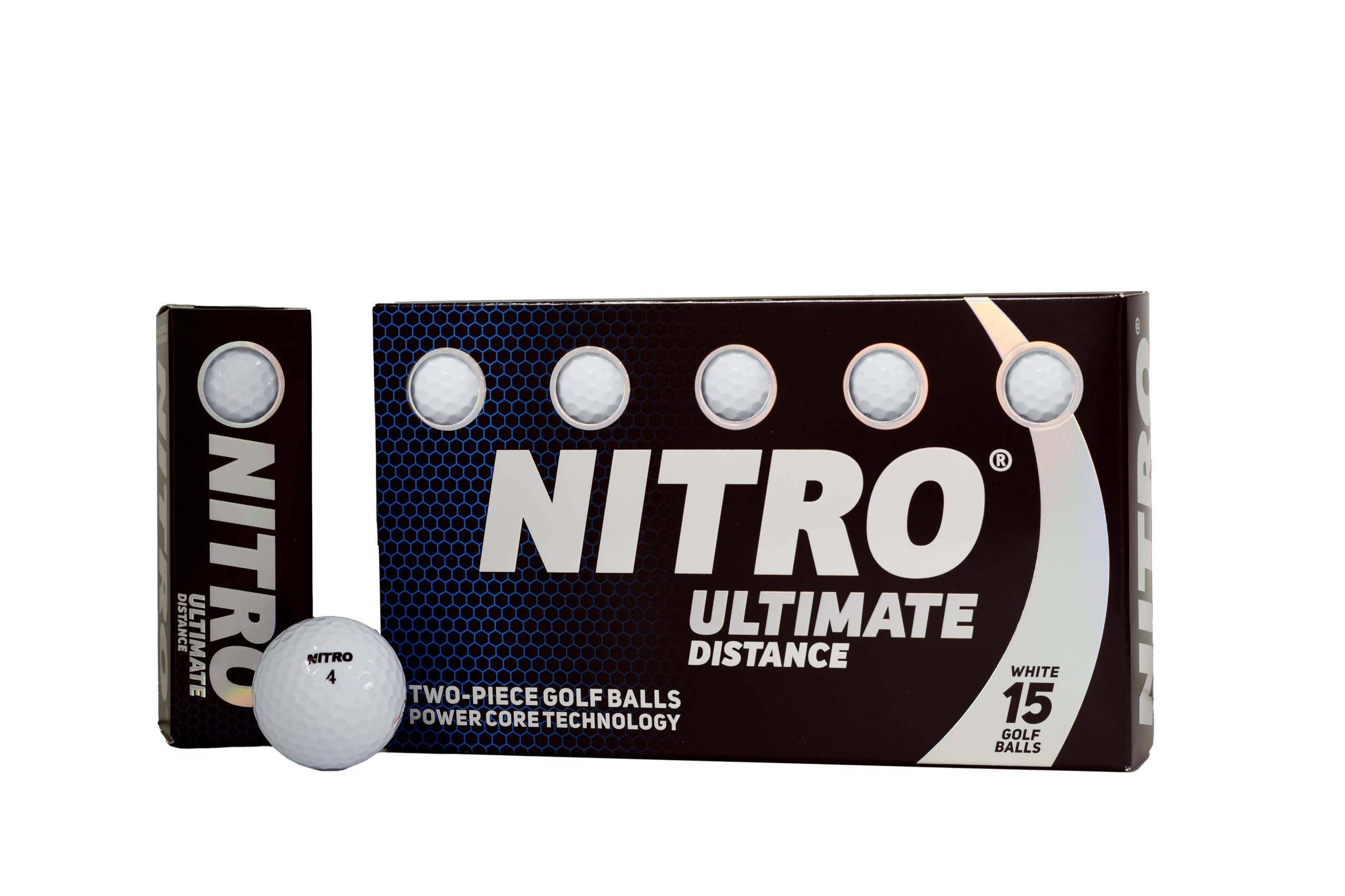 Nitro Long Distance High-Durability Golf Balls USGA Approved for All Levels
| Nitro Long Distance High-Durability Golf
