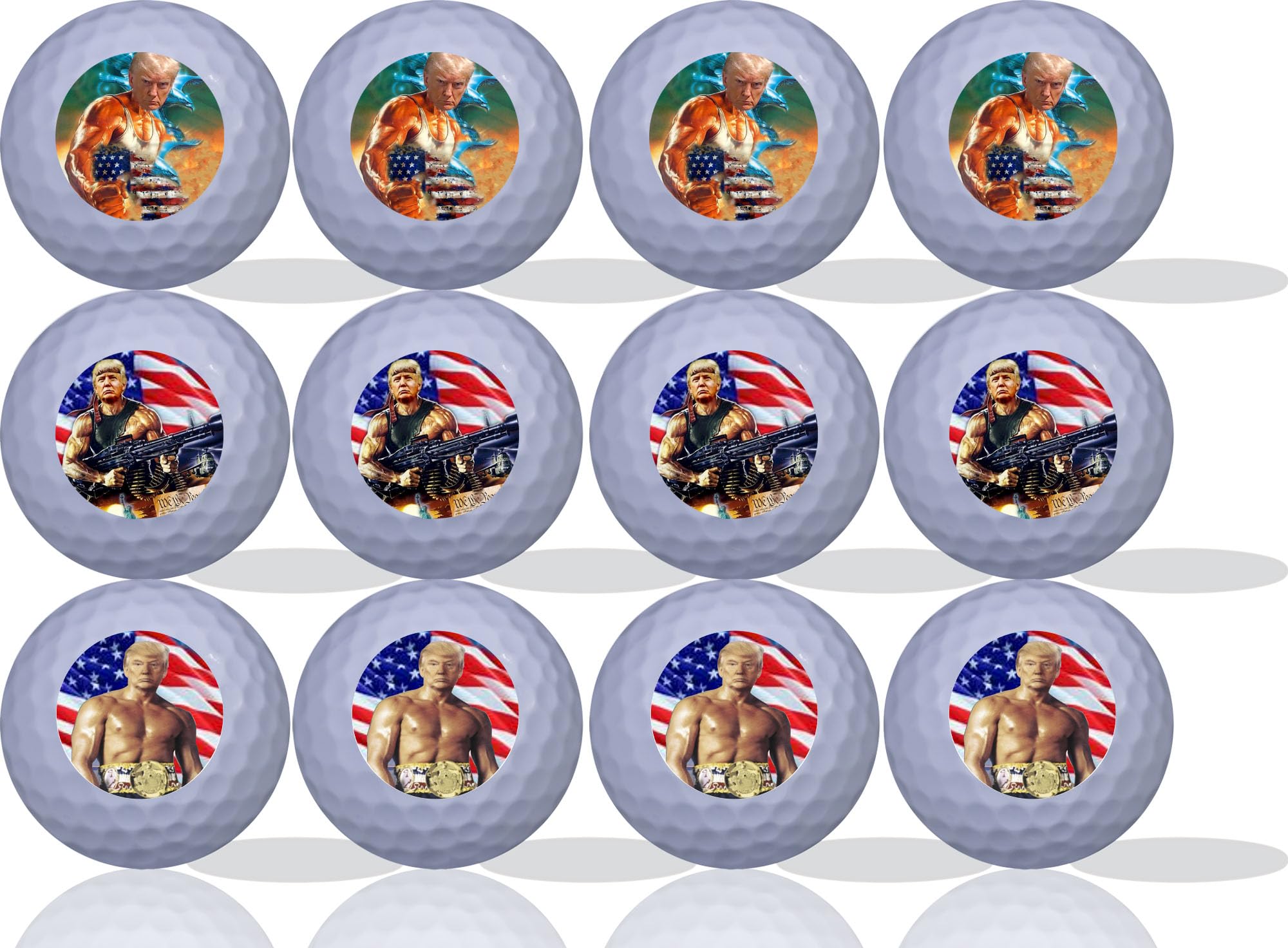 Trump Action Movie Golf Balls for Golf Enthusiasts at the Course
| Trump Action Movie Golf Balls with High Visibility D